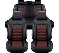 DECAIK Housses de siège auto pour Audi A5 F5 Cabriolet 2017‑2021 – Avant/Arrière Cuir PU 5 places