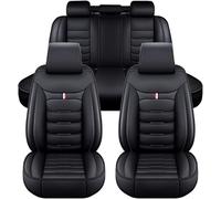 DECAIK Housses sièges Nissan Juke 2013-2016 – Cuir PU imperméable, avant/arrière, 5 places, A Black