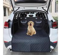 DECAIK Tapis de Coffre pour Chien SUV pour Mitsubishi Eclipse Cross 2018-2026, Housse de Coffre Imperméable, Protection de Coffre Antidérapante et Anti-Rayures pour Animaux,A Black+Black