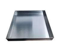 DECAKE Bac de récupération d'eau pour climatiseur en Acier Inoxydable 304, Hauteur 5 cm, Anti-Fuite, Soucoupe pour Plantes, Organisateur d'outils (70 x 30 cm (28 x 12 po))