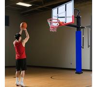 DECAKE Coussin de Protection carré pour Poteau de Basket-Ball, 7,6 x 7,6 cm, 10,2 x 10,2 cm, 12,7 x 12,7 cm, Coussin d'extérieur Toutes Saisons, Mousse PU autocollante Anti-Collision (ble