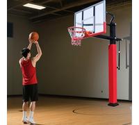 DECAKE Coussin de Protection carré pour Poteau de Basket-Ball, 7,6 x 7,6 cm, 10,2 x 10,2 cm, 12,7 x 12,7 cm, Coussin d'extérieur Toutes Saisons, Mousse PU autocollante Anti-Collision (rou