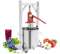 DECAKE Pressoir à Fruits Hydraulique, Presse vin en Acier Inoxydable 12/22 L, Manuelle pour et Vins, Hydraulique Presser Le Vin de Riz, Miel, Les Légumes,22L