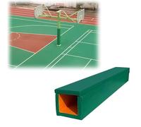 DECAKE Protection carrée pour Poteau de Basket-Ball extérieur, 7,6 x 7,6 cm, 8,9 x 8,9 cm, 10,2 x 10,2 cm, 24,1 x 24,1 cm, pour Aires de Jeux en sous-Sol (Vert, 14 x 14 cm)