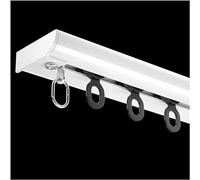 DECAKE Tringle à Rideau de 2, 3, 4, 5, 6, 7, 8, 9 m de Long, Fixations pour Rideaux Lourds, Montage au Plafond, Rail de Rideau en métal et Aluminium pour fenêtres à Ouverture vers l'intér