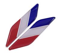 Decal d'emblème français, drapeau français autocollant métal France France Flag Emblem Decal Auto Accessoires 2pcs