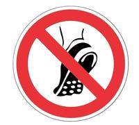 Decal International Ne Portez Pas d'autocollant de Voiture en PVC métallique 10,6 cm × 10,6 cm(1PCS)