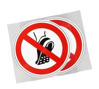Decal International Ne Portez Pas d'autocollant de Voiture en PVC métallique 10,6 cm × 10,6 cm(2PCS)
