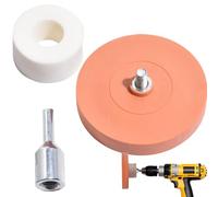 Decal Remover Eraser Wheel, 4 Inch Rubber Eraser Wheel, Decal Removal Tool, Sticker Glue Remover for Auto Body, Removes Pinstripe Stripe and Graphic, Effective for Vinyl and Adhesive Removal