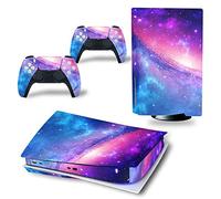 Autocollant en vinyle pour disque PS5, pour console et manettes Playstation 5 (PS5 Disc, Ciel rose)