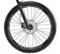 Decalart Kit d'autocollants pour jantes de roues de vélo VTT de course et de sport 26 27,5 28 29 pouces complet 2 roues décalcomanies autocollants filet rayures L001 (074 Gris, 28-29 pouces)