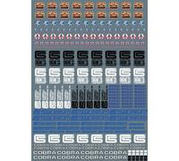 Décalcomanie à l'eau COBRA, Shelby , maquette, A5, Custom, Diorama