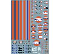 décalcomanie à l'eau, Sponsors Gulf, 1:64, hot wheels, custom, voiture, matchbox