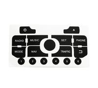Décalcomanies Boutons Compatible Avec 3008 Pour 308 Pour C5 Pour C3 1 Jeu D'autocollants Console Centrale Voiture Pour Boutons Navigateur Réparation Accessoires D'intérieur