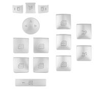 Décalcomanies Boutons Compatible Avec Benz Pour W204 Pour Pour W212 Autocollants Intérieurs Voiture Fenêtre Verre Bouton Levage Revêtement D'habillage Ensemble Décalcomanies(Silver,14pcs)