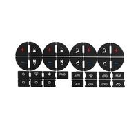 Décalcomanies Boutons Compatible Avec Buick Pour Enclave 2006 2007 2008 2009 2010 2011 2012 Autocollants Boutons Intérieurs Kit Réparation D'autocollants Climatique Tableau Bord AC