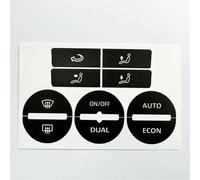 Décalcomanies Boutons Compatible Avec VW Pour Golf Pour Mk5 1 Pièces Boutons D'épluchage Usés Autocollant Réparation Bouton Commande AC Décalcomanies D'intérieur Voiture Automobile