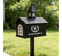 Décalcomanies De Boîte Aux Lettres Personnalisées Et Autocollants De Lettrage En Vinyle - Adresse, Numéros, Initiales For La Maison, Rurale, Boîte Aux Lettres En Bordure De Rue(16X6.5in)