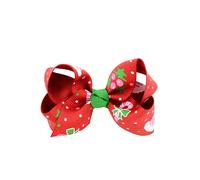 Décalcomanies de Noël Enfants Impression Arc Épingle À Cheveux Décorations De Nuit De Noël Épingle À Cheveux Accessoires De Cheveux Bandeau Rouge Imprimé Arc Décalques De Nuit De NDeft a été traité