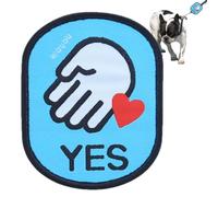 Décalcomanies de reconnaissance sociale pour chien | Autocollant coloré imprimé coloré pour animaux de compagnie - Autocollants décoratifs multifonctionnels d'identification sociale pour chats