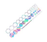 Décalcomanies De Voiture Pour Panneaux Latéraux - Autocollants Graphiques En Nid D'abeille Pour Les Voitures | Décalcomanies De Décoration Automobile Hexagonale Pour Camions, VUS, VR | Accessoires Ext