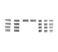 Décalcomanies D'intérieur Compatible Avec Benz Pour C Class Pour W204 2011 2012 2013 Console Centrale Voiture Panneau CD Numéros Bouton Commutation Couvercle Garniture Autocollants Décalcomanies