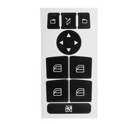 Décalcomanies D'intérieur Compatible Avec Benz Pour C Class Pour W212 W218 W207 2007 2008 2009 2010 2011 2012 2013 2014 Autocollants De Réparation De Bouton De Commutation De Fenêtre