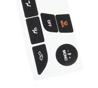 Décalcomanies D'intérieur Compatible Avec Ford Pour Focus 1999 2000 2001 2002 2003 2004 2005 Bouton De Commutation De Commande De Climatisation Autocollants De Réparation De Remplacement