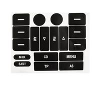 Décalcomanies D'intérieur Compatible Avec Golf Pour MK5 Autocollants Bouton Internes Kit Réparation D'autocollants Bouton Autocollants Bouton Pour Panneau Commande Voiture Autocollants Bouton