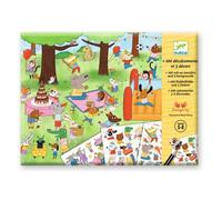 Décalcomanies - Djeco - C'est la fête - Multicolore - Activité créative - Pour enfants