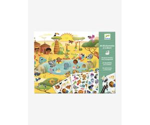 Décalcomanies Et Décors Savane, Désert, Pôle Nord Multicolore TU