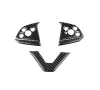 Décalcomanies Intérieurs Autocollant Voiture Garniture Intérieure Cadre Volant Pour Tesla Pour Modèle 3 Highland 2024 Pour Modèle Pour Y 2025 Autocollants Garniture(Black Highland 2024A)