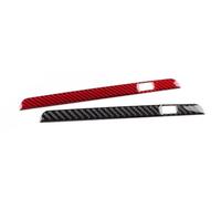 Décalcomanies Intérieurs Autocollant Voiture LHD RHD Garniture Cadre USB Commande Centrale Pour Mazda 3 Pour Axela 2019 2020 2021 2022 2023 2024 2025 Autocollants Garniture(Red Carbon)