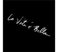 Décalcomanies La Vita e Bella Lettres réfléchissantes vinyles décalcomanies Mode créative Voiture Corps Complet tête Style Autocollants 22 cm(Silver,22cm)