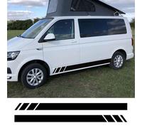 décalcomanies Lot de 2 Autocollants latéraux de portière de Voiture, pour VW Transporter T4 T5 T6 Caravelle Multivan Camper Van, Accessoires en Vinyle décalcomanies Bandes latérales