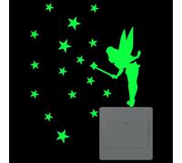 Décalcomanies murales pour chambre à coucher Peel and Stick,Stickers muraux phosphorescents | Commutateur autocollants décoration murale chambre d'enfant cadeaux d'anniversaire pour, décor de