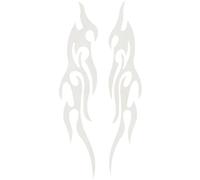Décalcomanies pour Moto | Motif Flammes Décalcomanies pour Véhicules,2 Pièces Insignes Imperméables pour Pare-Chocs De Camionnette Boîte Aux Lettres Vitre Valise