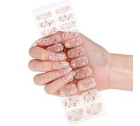 Décalcomanies pour ongles en gel, BSA0499 | Autocollants flexibles sans lampe avec finition décorative brillante pour un usage quotidien à la maison