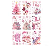 Décalcomanies PVC 20x30cm pour Fenêtres de Noël Décalcomanies | Format 20x30cm par feuille, pour couverture optimale, ne pas la lumière, décoration équilibrée