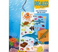 Decalcomanies sur un grand décor - Les animaux de la mer - à partir de 5 ans