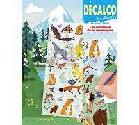 Decalcomanies sur un grand décor - Les animaux de la montagne - Dès 5 ans