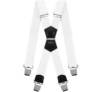 Decalen Bretelles Homme Larges Réglable Élastique Extra Fort 4 Clips en forme X