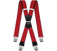 Decalen Bretelles Homme Larges Réglable Élastique Extra Fort 4 Clips en forme X