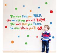 decalmile Stickers Muraux Dr Seuss Autocollant Mural Éléphant Ours Décoration Murale Chambre Bébé Enfants Pépinière Salle de Jeux