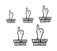 Décalque croquis, autocollant de pare-chocs d'esquisse | 5 pièces de voiture autocollant - Autocollants imperméables drôles, autocollants uniques et amusants pour les esquisses pour les ordinateurs