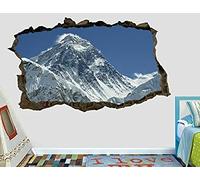 Décalque d'art mural Mont Everest Montagne Asie Personnalisé Stickers Muraux 3D Stickers Muraux Art 55x80cm