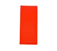 Décalques réfléchissants de sécurité pour roues de 66 cm, bandes autocollantes solides pour vélo de montagne, route et visibilité nocturne (orange)