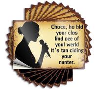Decals Autocollant en vinyle imperméable pour adolescent | Choisissez l'audace de votre classe pour trouver les gens de votre monde. C'est un avenir passionnant. Étui cool pour absorber les projets de