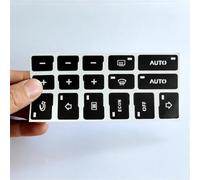 Décals bouton voiture Compatible Avec Pour A4, B6, B7 2000 2001 2002 2003 2004 Kit D'autocollants De Réparation De Bouton De Contrôle Climatique Intérieur De Voiture