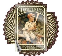 Decals Love Autocollant en vinyle imperméable | Certains garçons sont juste nés avec le baseball dans leurs âmes bouteille esthétique pour projets de bricolage humoristiques (8 x 12 cm)